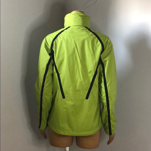 Neon Green Running Jacket with Hood - Picture 4 of 11